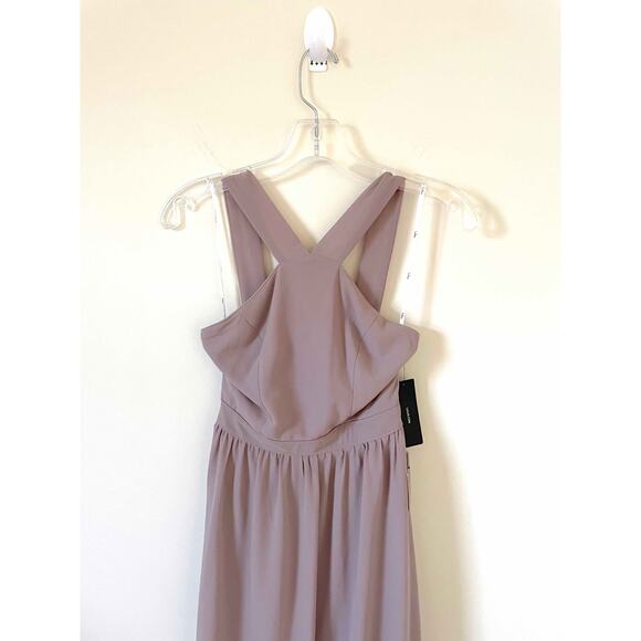 Lulus High Neck Maxi Dress Lilic Mauve Purple Size XS - Picture 5 of 11